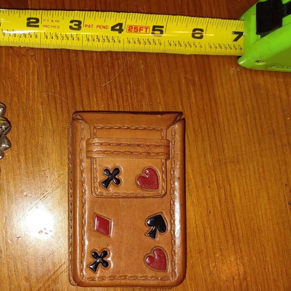 Leather Deck of Cards Holder